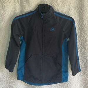 Adidas Kids Jacket in Navy and Sky Blue